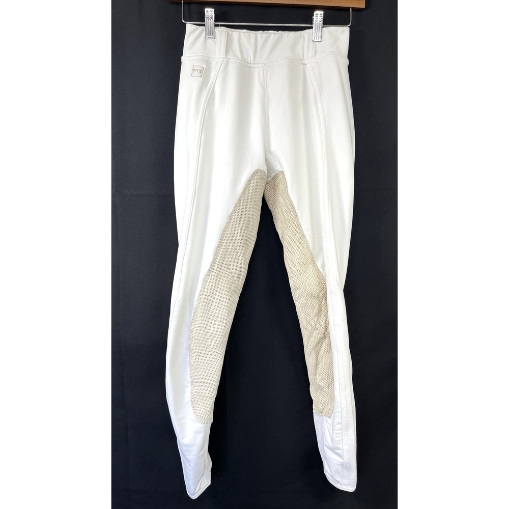FITS Ladies PerforMAX All Season Pull On Full Seat Riding Breeches Size S White